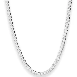 4,5mm Panzerkette Silberkette Collier Halskette aus 925 Silber 55cm