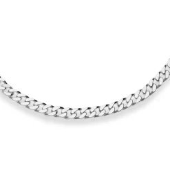 7mm Panzerkette Silberkette Collier Halskette aus 925 Silber 55cm