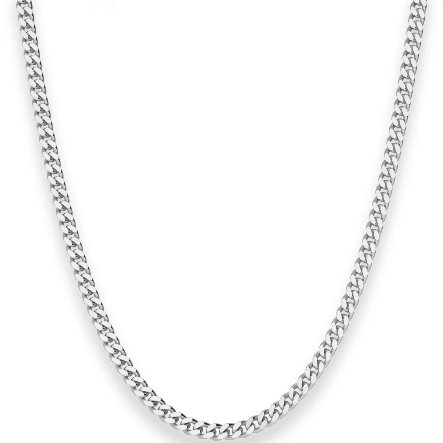 3,3mm Panzerkette Silberkette Collier Halskette aus 925 Silber 42cm