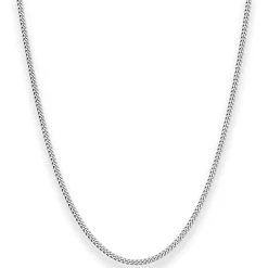 2,1mm Panzerkette Silberkette Collier Halskette aus 925 Silber rhodiniert 40cm