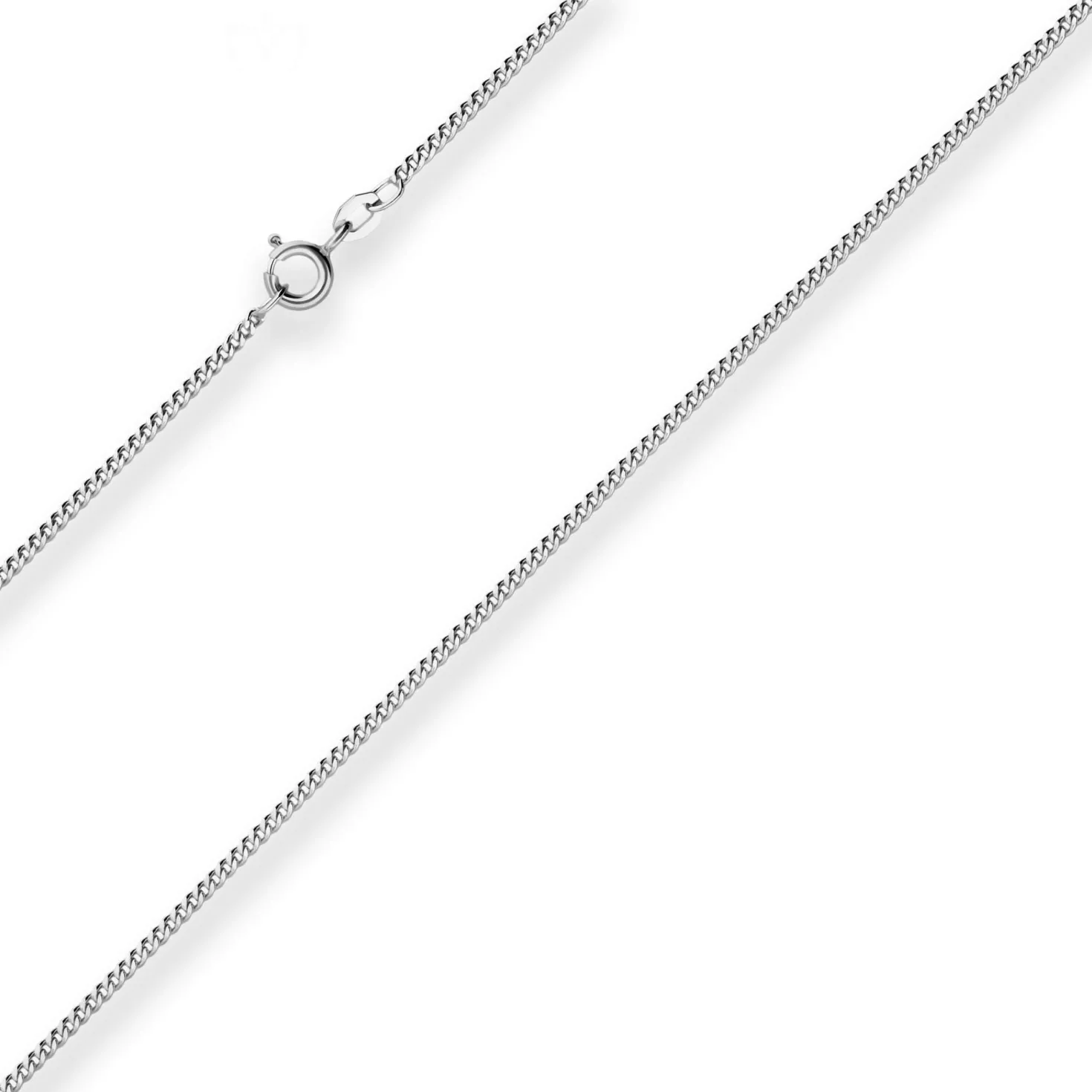 1,7mm Panzerkette Silberkette Collier Halskette aus 925 Silber rhodiniert 70cm