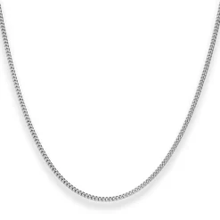 1,7mm Panzerkette Silberkette Collier Halskette aus 925 Silber rhodiniert 45cm