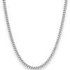 3,3mm Panzerkette Silberkette Collier Halskette aus 925 Silber rhodiniert 45cm