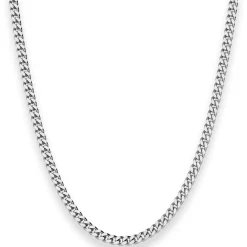 3,3mm Panzerkette Silberkette Collier Halskette aus 925 Silber rhodiniert 50cm