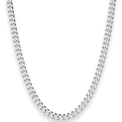4,7mm Panzerkette Silberkette Collier Halskette aus 925 Silber rhodiniert 50cm