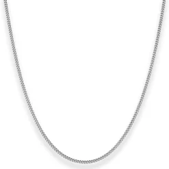 1,6mm Panzerkette Silberkette Collier Halskette aus 925 Silber rhodiniert 80cm