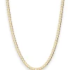 2,7mm Panzerkette weit Collier Halskette aus 375 Gold Gelbgold 50cm