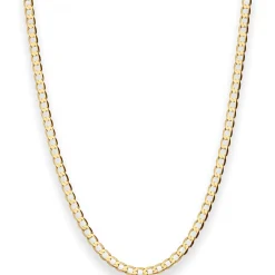 2,7mm Panzerkette weit Collier Halskette aus 333 Gold Gelbgold 50cm