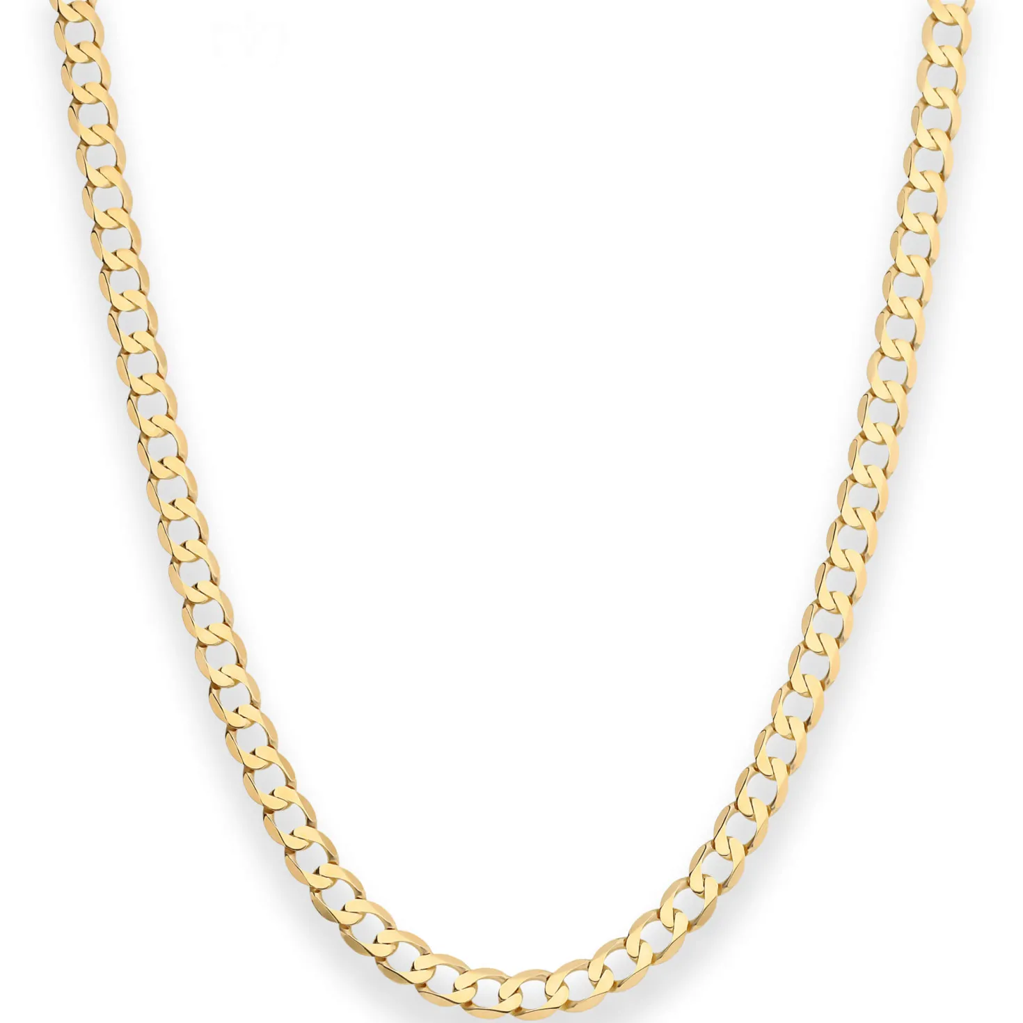 4,9mm Panzerkette weit Goldkette Collier Halskette aus 585 Gold Gelbgold 50cm