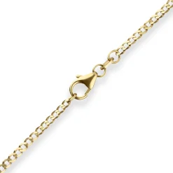 2mm Panzerkette weit Goldkette Collier Halskette aus 585 Gold Gelbgold 42cm