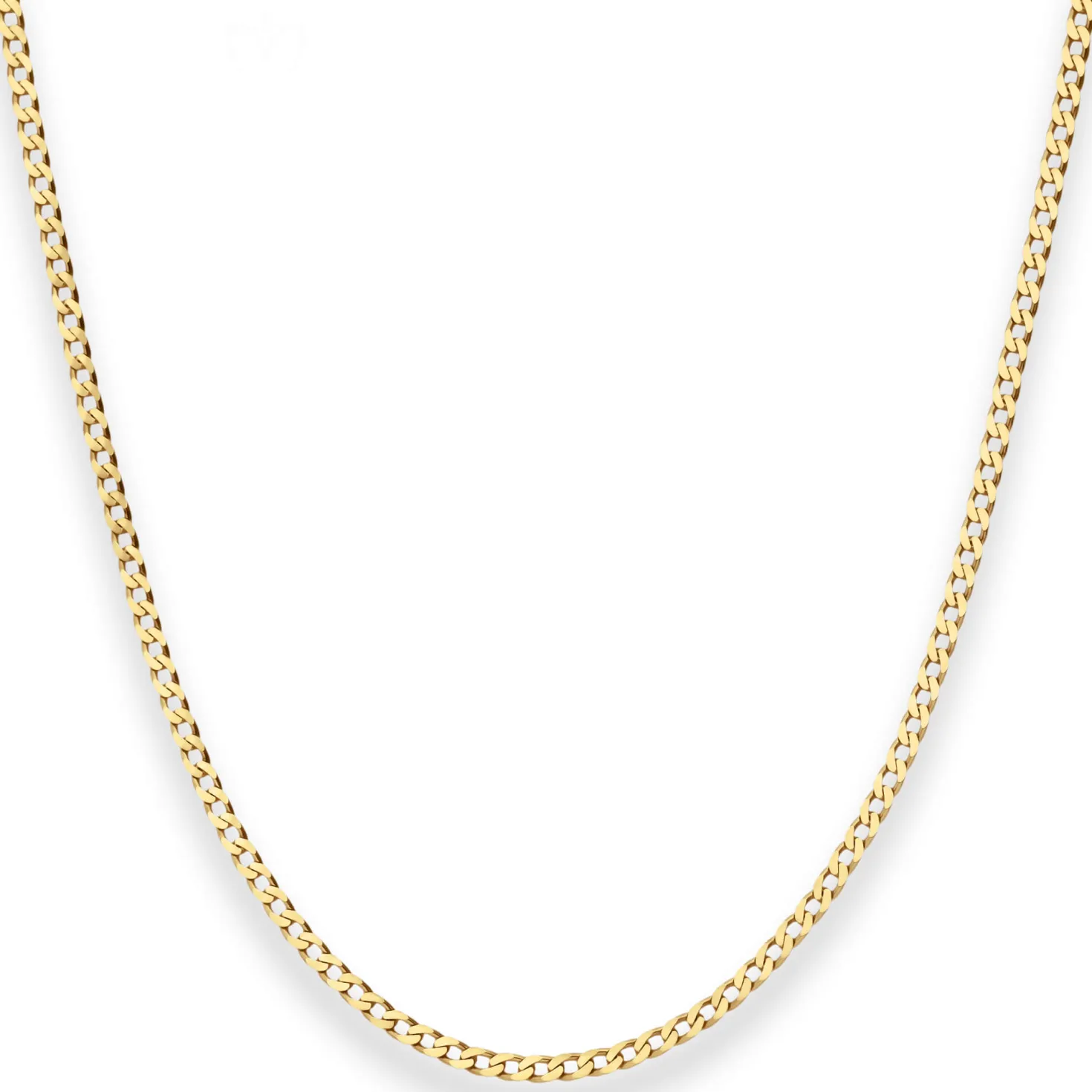 2,1mm Panzerkette weit Goldkette Collier Halskette aus 333 Gold Gelbgold 42cm