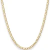 3,3mm Panzerkette weit Goldkette Collier Halskette aus 375 Gold Gelbgold 60cm