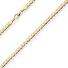 3,9mm Panzerkette weit Goldkette Collier Halskette aus 333 Gold Gelbgold 55cm