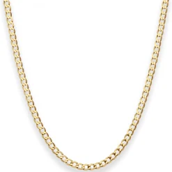 3,3mm Panzerkette weit Goldkette Collier Halskette aus 333 Gold Gelbgold 55cm