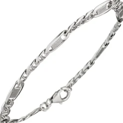 5,2mm Panzersteg-Armband Armkette Armschmuck aus 925 Silber 19cm
