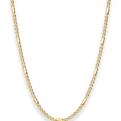 1,9mm Panzerstegkette Collier Halskette aus 585 Gold Gelbgold 50cm