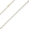 3,1mm Panzerstegkette Collier Halskette aus 585 Gold Gelbgold 50cm