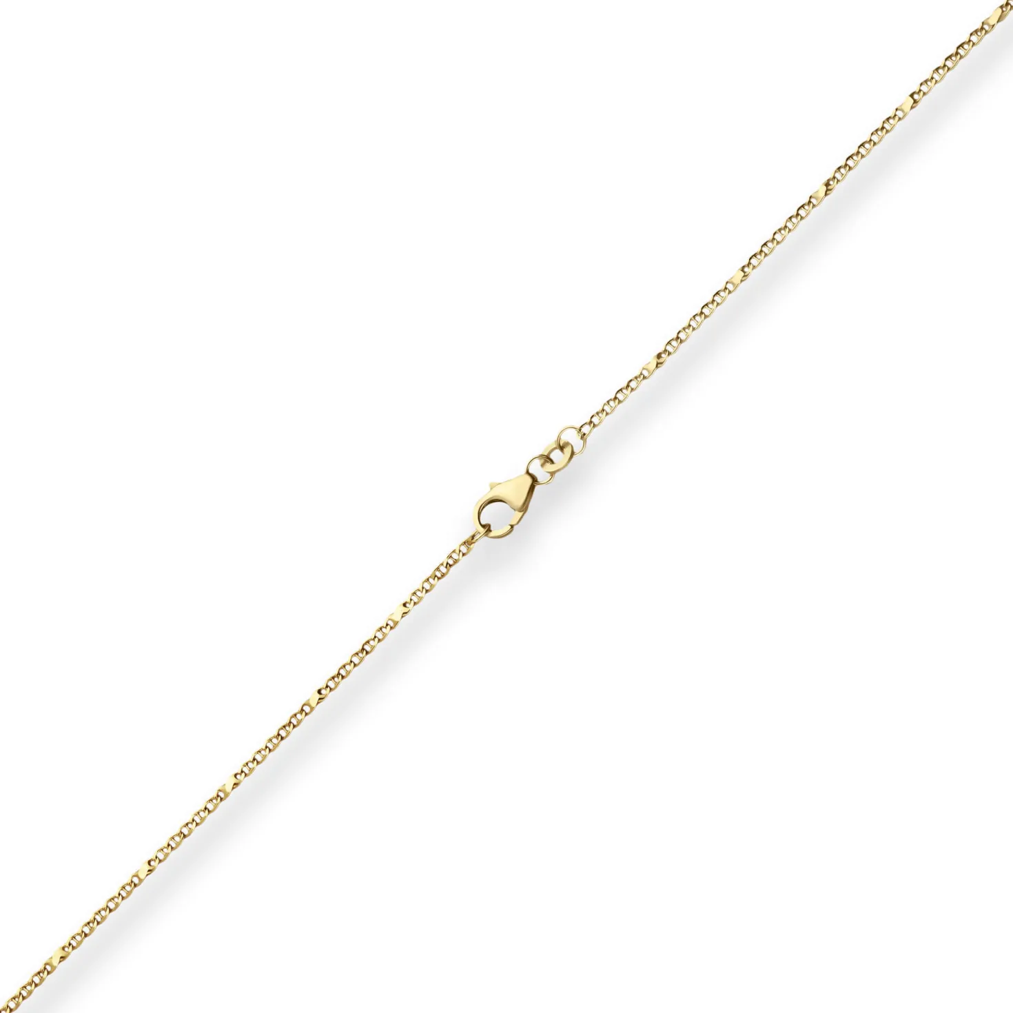 1,5mm Panzerstegkette Goldkette Collier Halskette aus 333 Gold Gelbgold 42cm