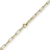 3,5mm Paper Clip Anker weit Kette Collier Halskette aus 585 Gold Gelbgold 70cm