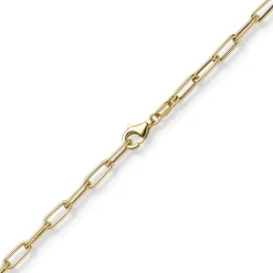 3,5mm Paper Clip Anker weit Kette Collier Halskette aus 585 Gold Gelbgold 60cm