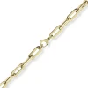 8mm Paper Clip Armband Armschmuck Armkette 750 Gold Gelbgold 21cm