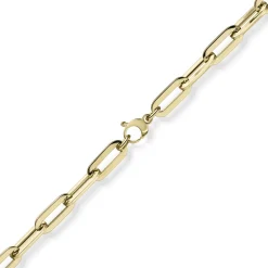 8mm Paper Clip Armband Armschmuck Armkette 750 Gold Gelbgold 21cm