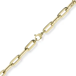 8mm Paper Clip Armband Armschmuck Armkette 585 Gold Gelbgold 21cm