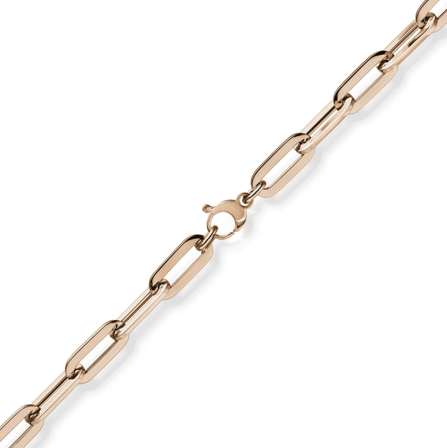 8mm Paper Clip Armband Armschmuck Armkette 750 Gold Rotgold 21cm
