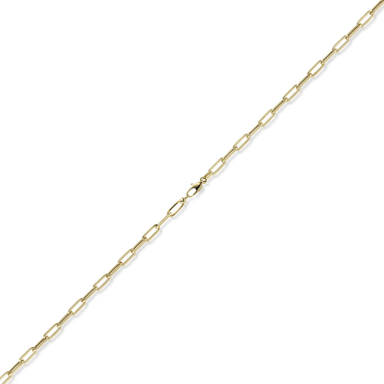 4,5mm Paper Clip Kette Collier aus 585 Gold Gelbgold 45cm Halskette Halsschmuck
