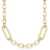 6mm Paper-Clip Kette Halskette Collier aus 585 Gold Gelbgold 90cm