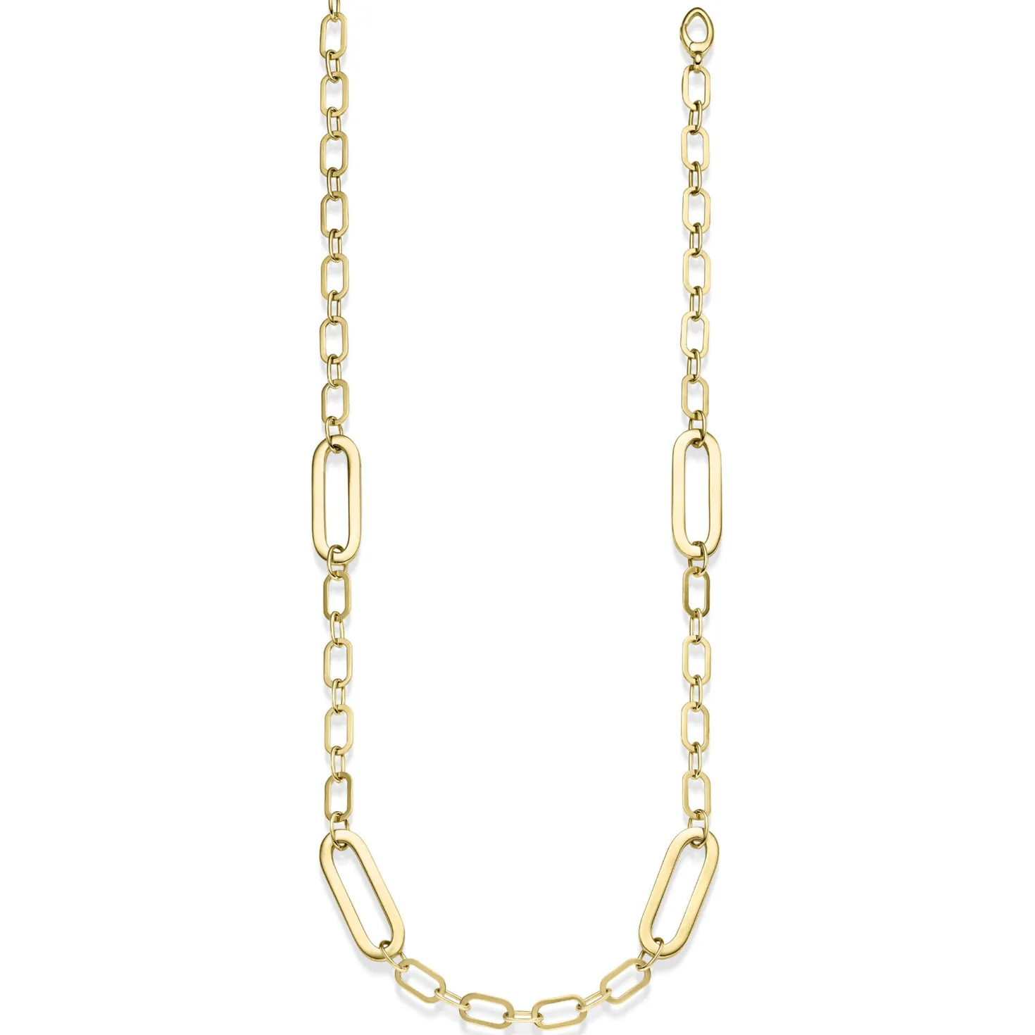 6mm Paper-Clip Kette Halskette Collier aus 585 Gold Gelbgold 90cm