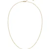 1,5mm Paper-Clip Kette Halskette Collier aus 750 Gold Gelbgold 42-45cm
