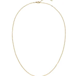 1,5mm Paper-Clip Kette Halskette Collier aus 750 Gold Gelbgold 42-45cm
