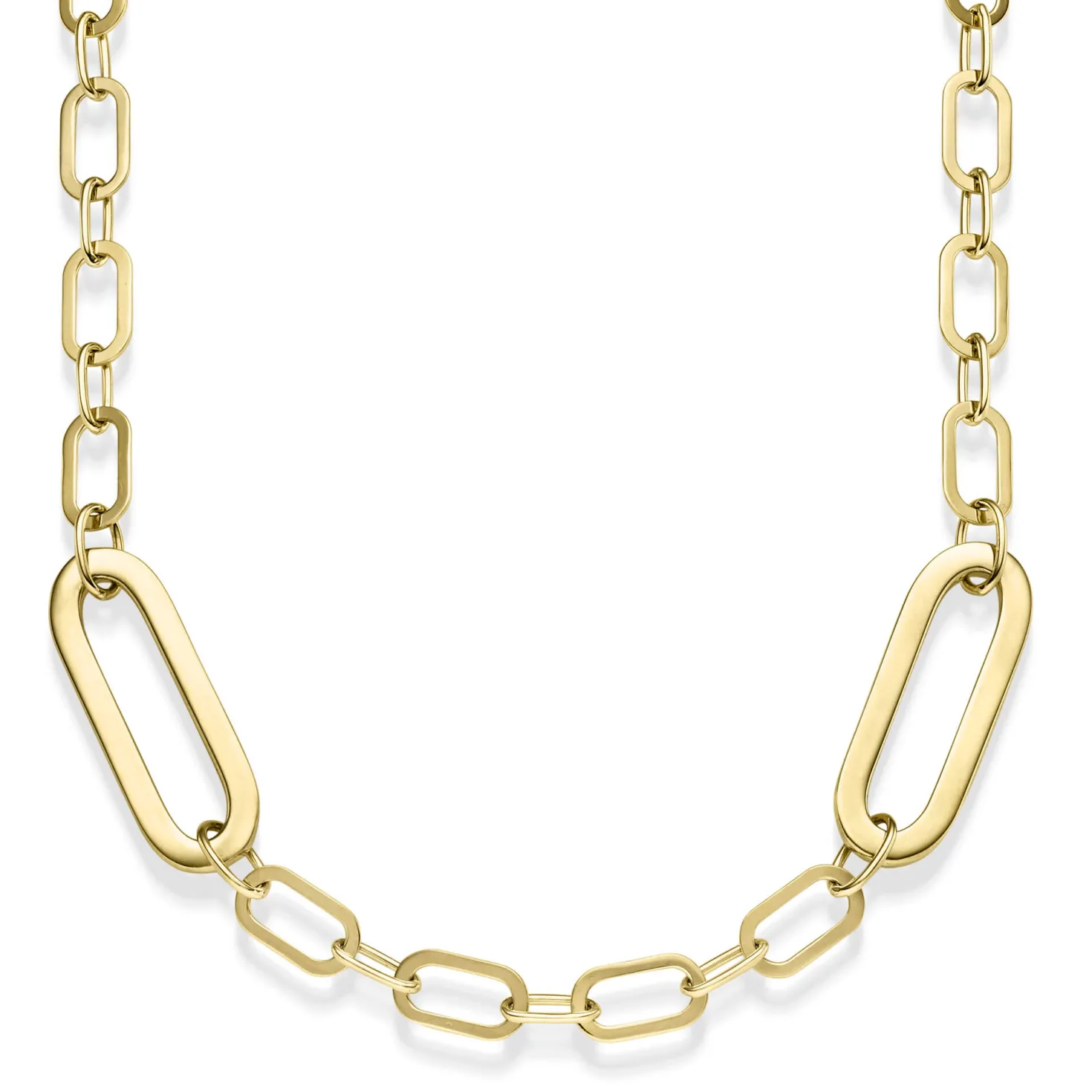 6mm Paper-Clip Kette Halskette Collier aus 585 Gold Gelbgold 50cm