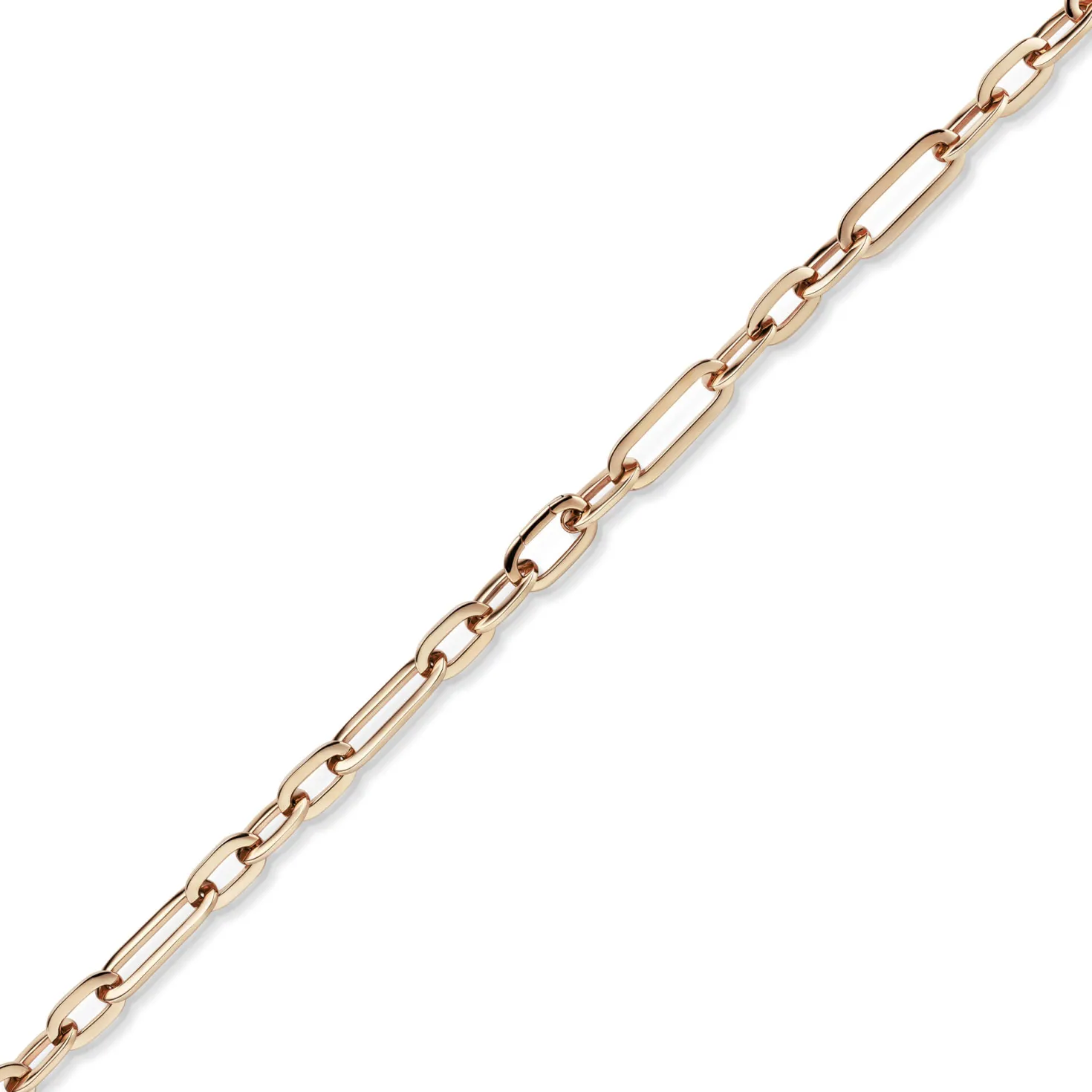 10mm Paper-Clip Kette Halskette Collier aus 585 Gold Rotgold glänzend 50cm