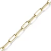 12mm Paper Clip Weit-Anker Armband Armkette aus 585 Gold Gelbgold 22cm