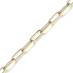 12mm Paper Clip Weit-Anker Armband Armkette aus 585 Gold Gelbgold 22cm