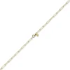 2,5mm Paper Clip Weit-Ankerkette Kette Collier 585 Gelbgold strukturiert 45cm