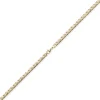 6,5mm Phantasiearmband Armkette Armschmuck, 585 Gold Gelbgold, glänzend, 21cm