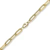 9mm Phantasie Armband Armkette aus 585 Gold Gelbgold matt/glänzend 20cm