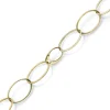 24mm Phantasie Armband Armkette aus 585 Gold Gelbgold matt glänzend 20cm