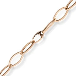 12mm Phantasie Armband Armkette aus 585 Gold Rotgold glänzend 20cm