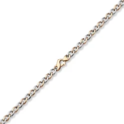 7,5mm Phantasie Armband Armkette aus 585 Gold Weißgold Rotgold bicolor 21cm