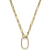 8mm Phantasie Halskette Collier mit Dekoelement 28x49mm 585 Gold Gelbgold 55cm