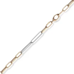 5mm Phantasie Kette Collier aus 585 Gold Weißgold Rotgold vierkant 50cm