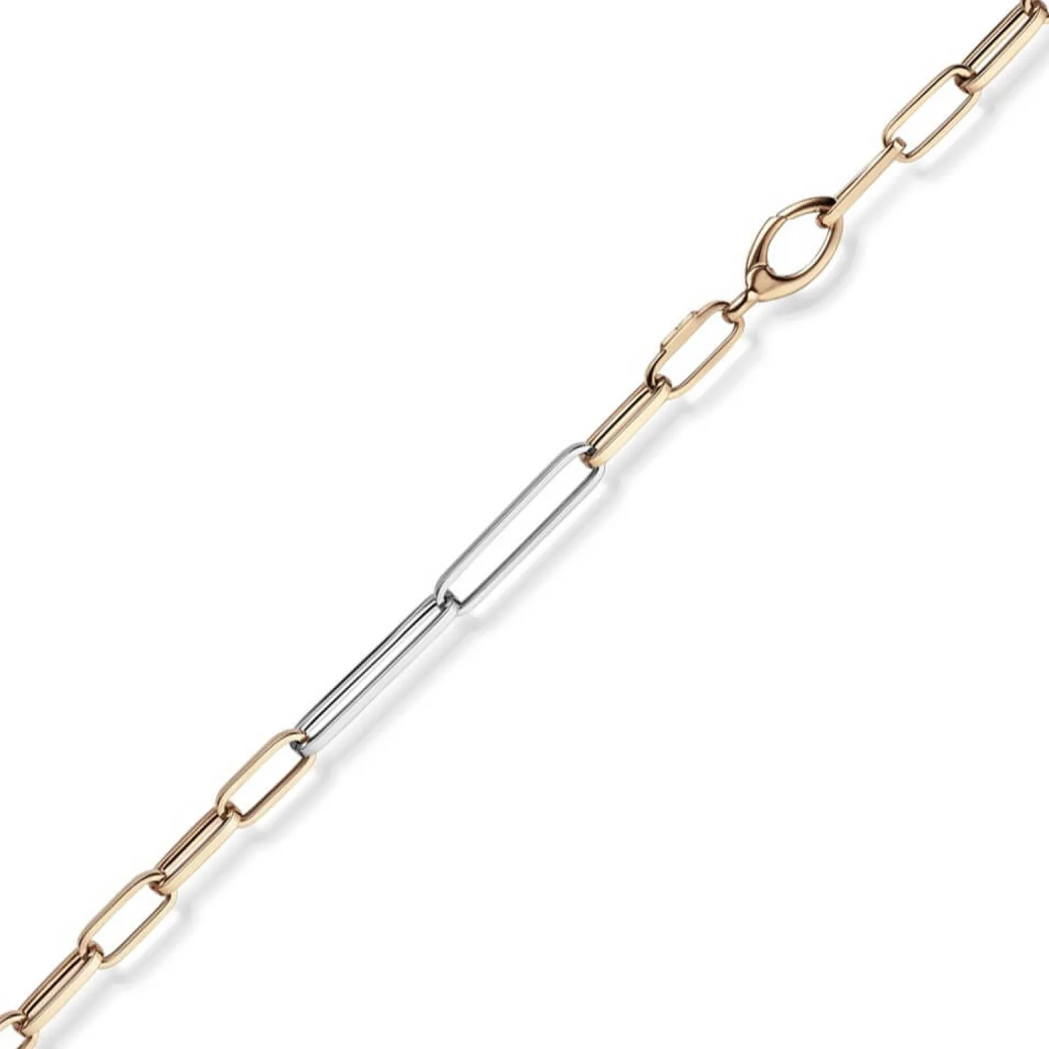 5mm Phantasie Kette Collier aus 585 Gold Weißgold Rotgold vierkant 50cm