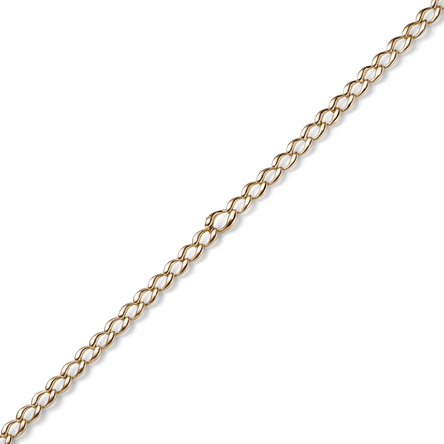 8mm Phantasiekette Collier Halskette Halsschmuck 585 Gold Rotgold glänzend 45cm