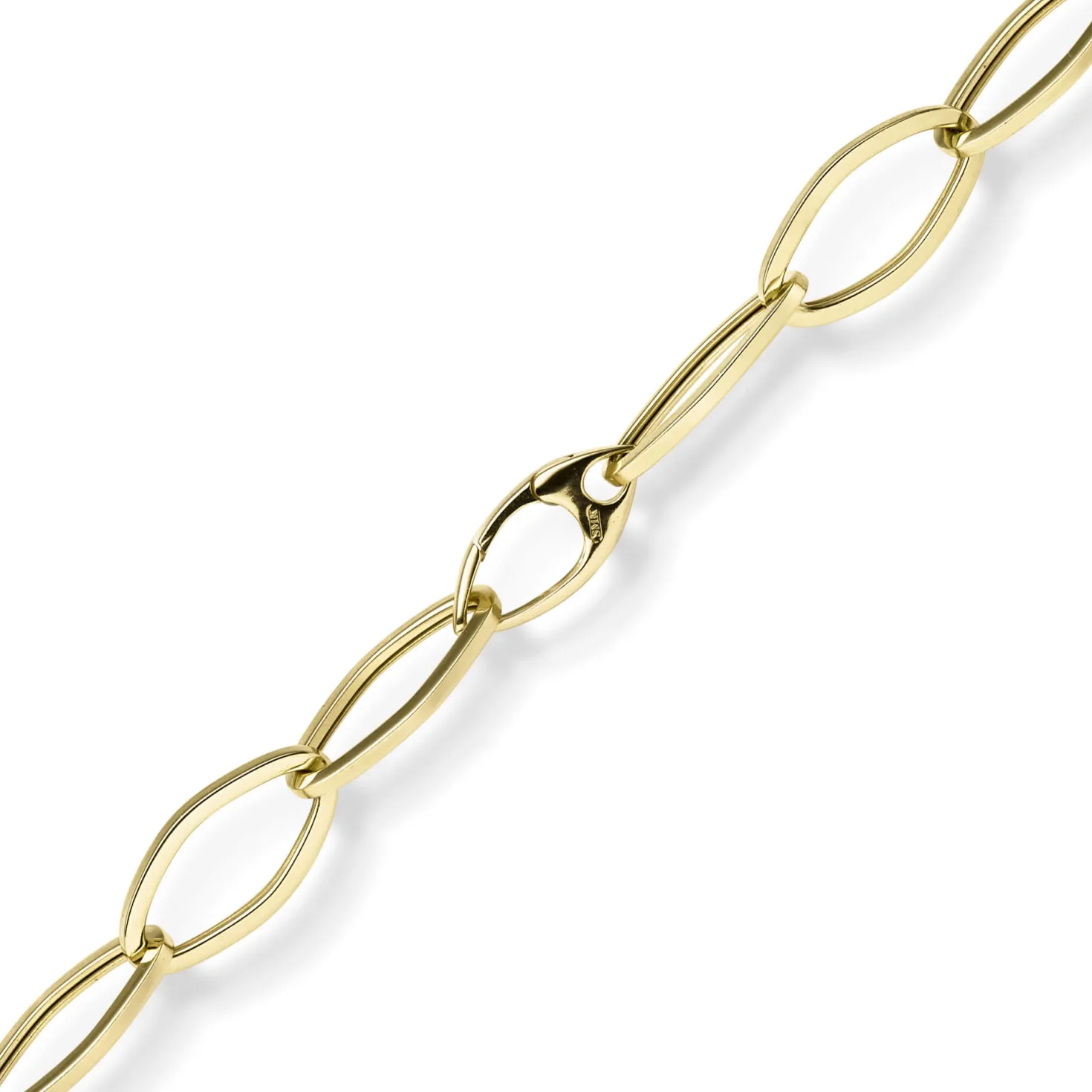12mm Phantasie-Kette Halskette Collier aus 585 Gold Gelbgold glänzend 45cm