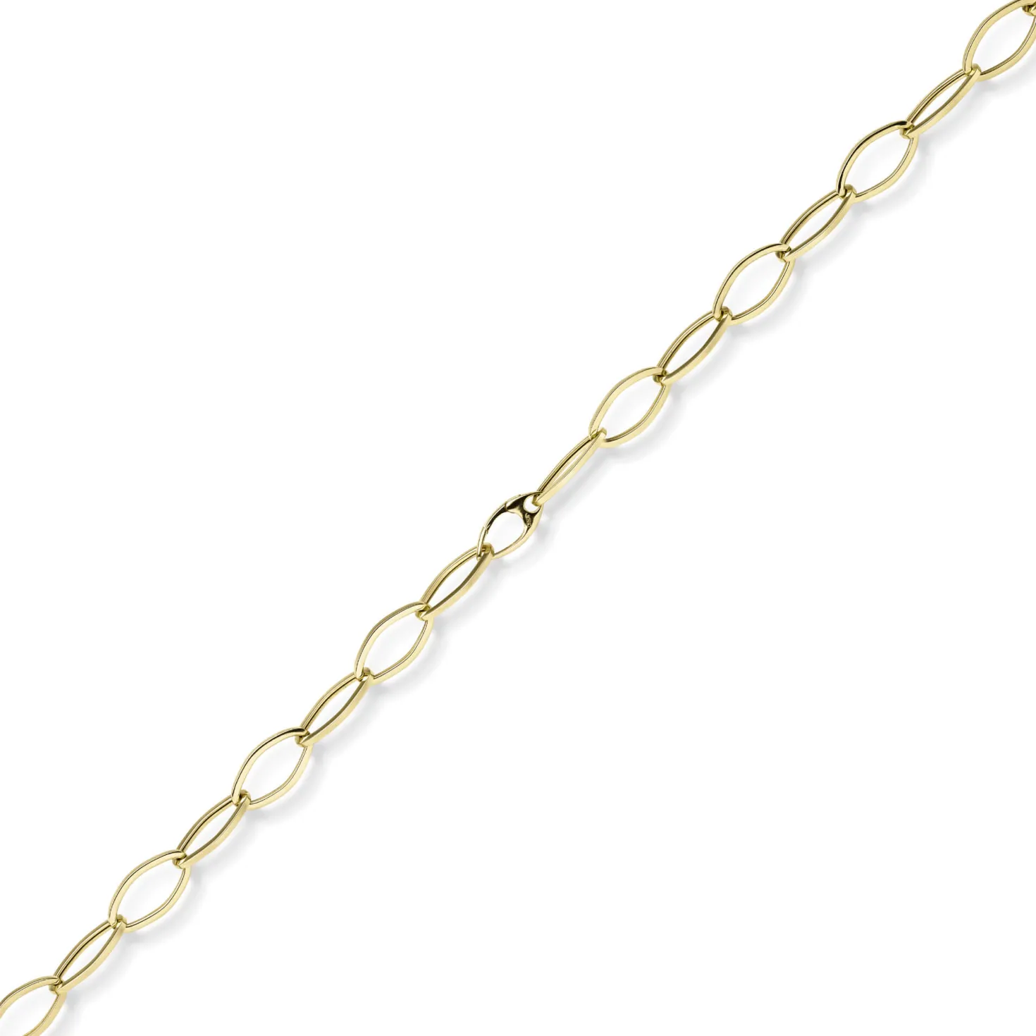 12mm Phantasie-Kette Halskette Collier aus 585 Gold Gelbgold glänzend 45cm