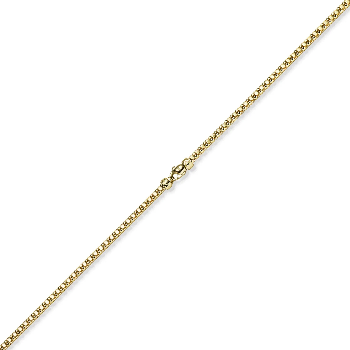 4mm Phantasiekette Halskette Collier aus 585 Gold Gelbgold glänzend 50cm